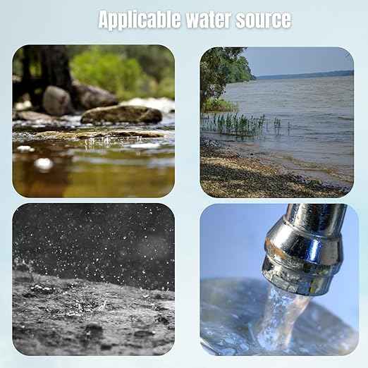 Portable mini Water Filter, Personal Filter Straws for Drinking Survival, Portable Water Purifier for Camping,Hiking,Emergency Survival Water Straws, ultrafiltration Membrane Water Filter.