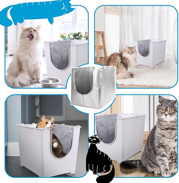 Liner F Compatible with Modkat Flip Litter Box - Reusable Liners for Flip Litter Box - Liner F for Cat Litter Box (2 Pack)