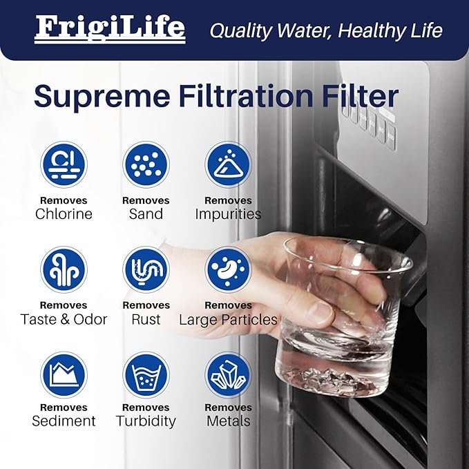 Refrigerator Water Filter Compatible with Frigidaire EPTWFU01, EWF02, Pure Source Ultra II, 1PACK