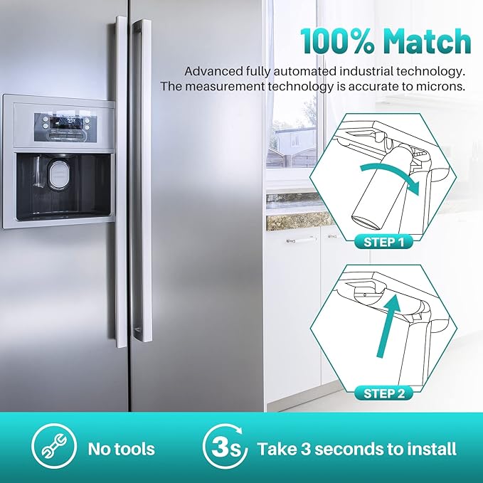 ICEPURE PLUS ADQ747935 NSF/ANSI 53 NSF/ANSI 42 Certified Replacement for LG LT1000P Kenmore Elite 9980 LT1000 LT1000PC ADQ74793501 MDJ64844601 RWF4700BC LFXS26973S Refrigerator Water Filter,4PACK