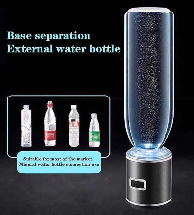 2 in 1 Portable Hydrogen Water Ionizer Machine, High Concentration, H2 and o2 Separation Electrolysis Technology, 300ml Capacity, Hydrogen Water Generator