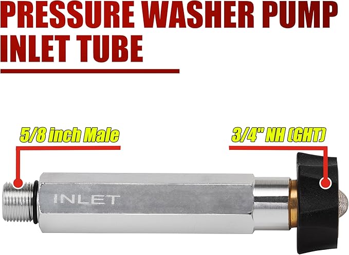 Pressure Washer Pump Inlet Tube for 201496GS 190632GS Compatible With Annovi Reverberi Homelite Himore - AquaVibe