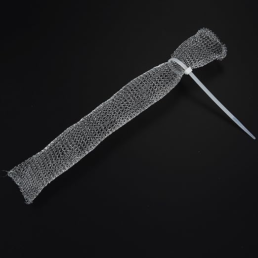 Shappy 20 Pieces Lint Traps Washing Machine Drain Hose Filter Stainless Steel Snare Laundry Mesh Washing Machine Lint Trap Catcher with 20 Pcs Pieces Cable Ties - AquaVibe