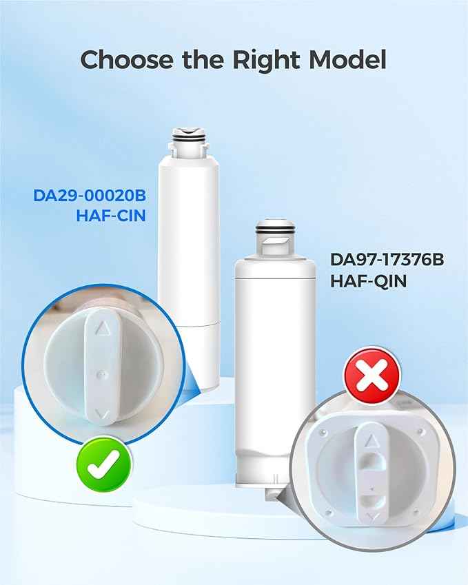 Waterdrop DA29-00020B Replacement for Samsung® Water Filter HAF-CIN/EXP, DA29-00020B, HAF-CIN, DA29-00020B-1, RF28HMEDBSR, RF263BEAESR, RS25J500DSR, RF263TEAESG, HDX FMS-2, DA97-08006A-1, 3 Filters