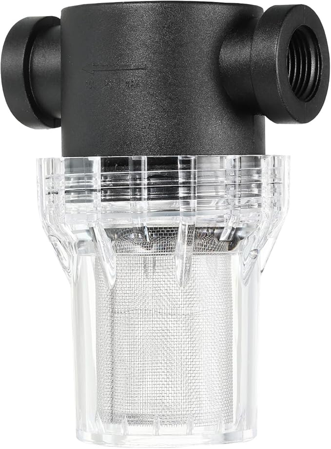 PATIKIL 1/2 Inch Water Pump Strainer Filter, Pipe Water Pump Strainer with 80 Mesh Stainless Steel Filter Screen for Irrigation Garden