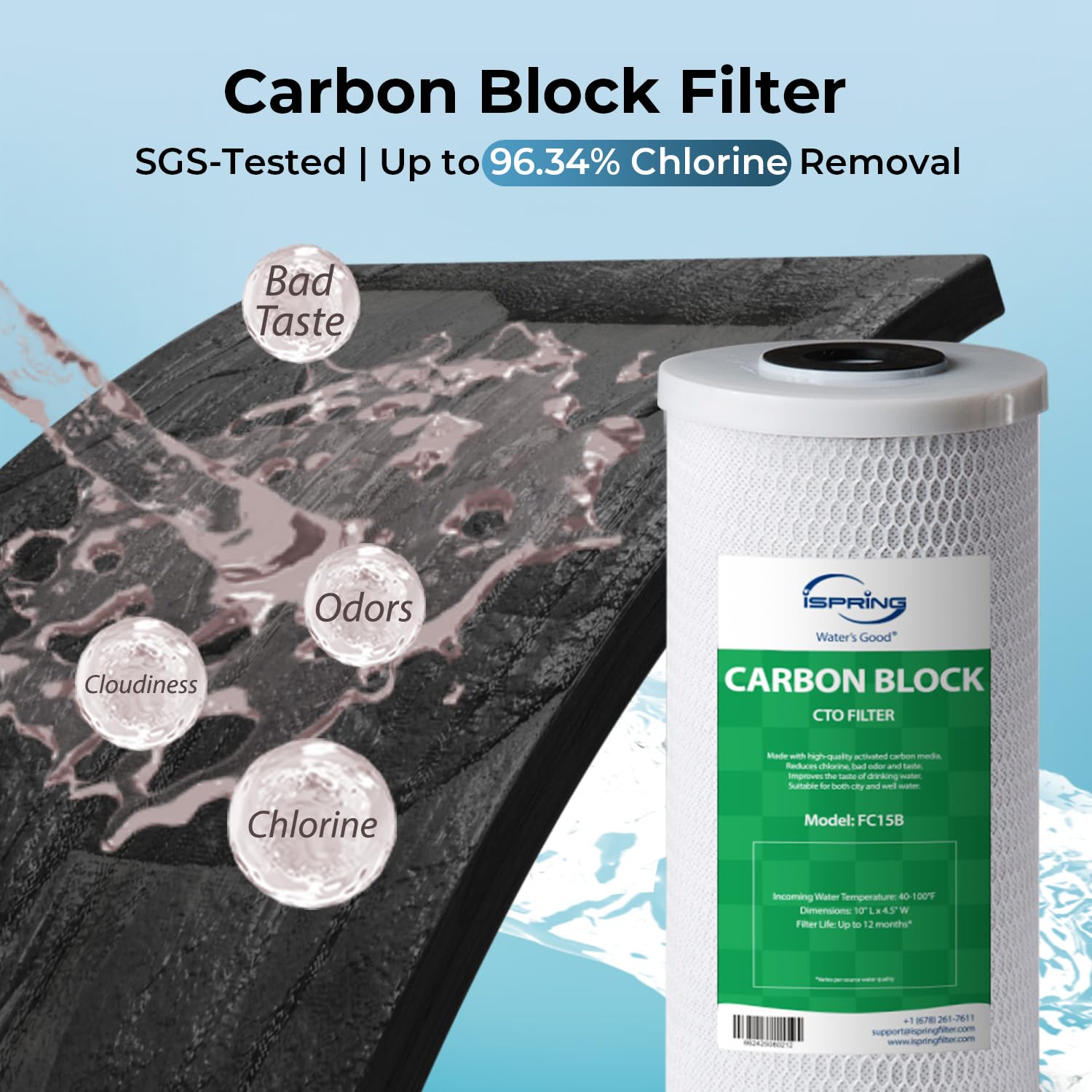 F2WGB21BPB 2 Stage Whole House Water Filter Set for WGB21B