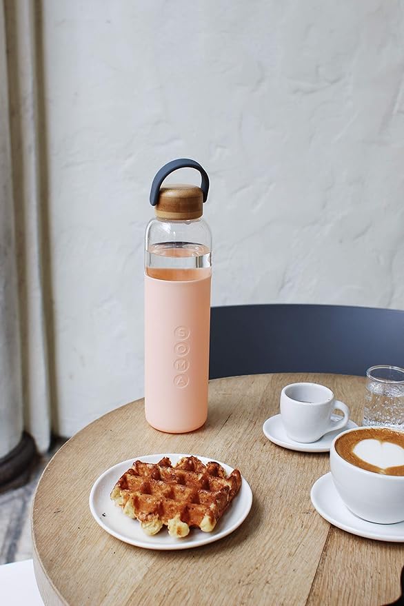 Full Circle 25 oz. Glass Water Bottle - Blush