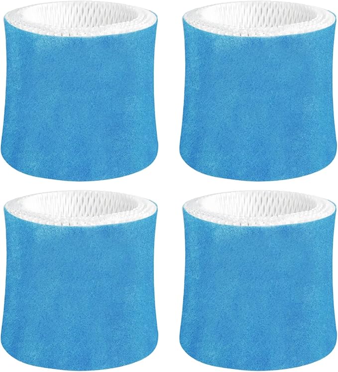 Humidifier Wicking Filter Replacement 2.0 Compatible with Canopy Bedside and Nursery Humidifier 2.0, Wood Pulp & Paper Filter, 4 Pack (Blue)