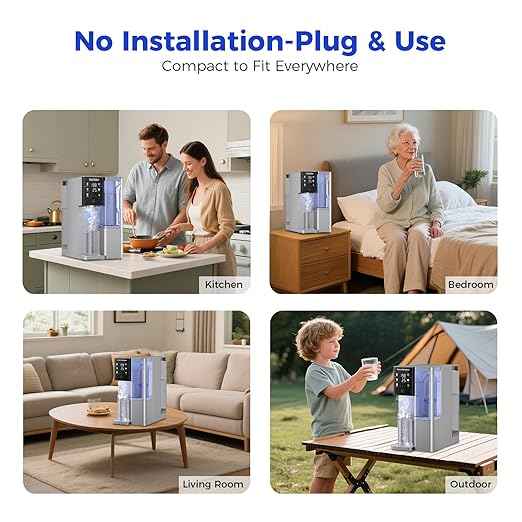 CT910GH Reverse Osmosis Water Filter Countertop, 3S Instant Hot RO Water Filtration System, 7-Stage Water Purifier Removable Pitcher, NSF/ANSI 372,42,58, Reduce TDS PFAS, No Installation