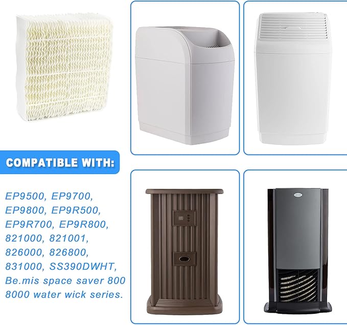 TOMOON 1043 Super Wick Humidifier Filter - Replacement for Essick Air Aircare 831000 EP9500 EP9800 836000HB and Spacesaver 800 8000 Series humidifier
