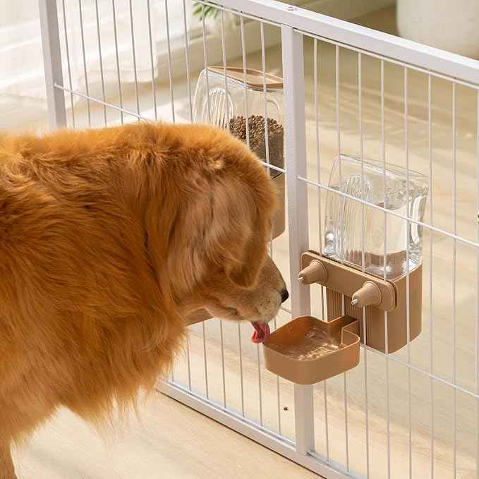50 oz Rabbit Water Dispenser,Gravity Dog Water Bowl Dispenser for Cage,Auto Water Bottle for Ferret,Cat,Dog and Other Animals, Compatible with Widemouth Cages