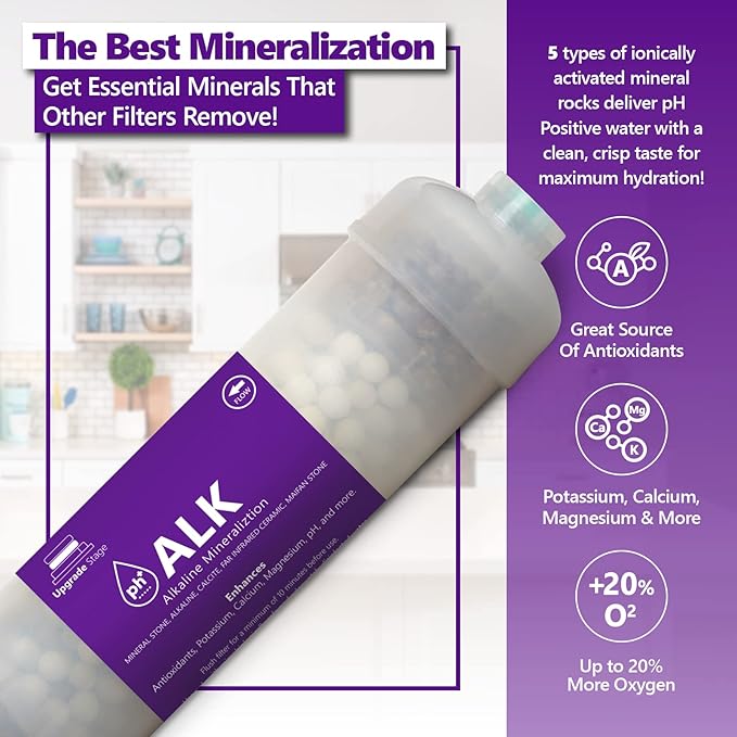 Express Water – Alkaline Water Filter Replacement – Mineral, Antioxidant, pH+ – 10 Inch – Under Sink and Reverse Osmosis System