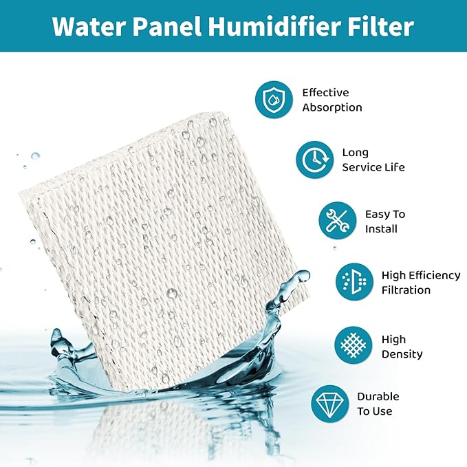 A10 Humidifier Filter Water Panel Replacement for Whole House Humidifier Pad Filters Models 110, 220, 500, 500A, 500M, 550, 550A, 558 Humidifier Wicks Parts & Accessories (Pack of 2)