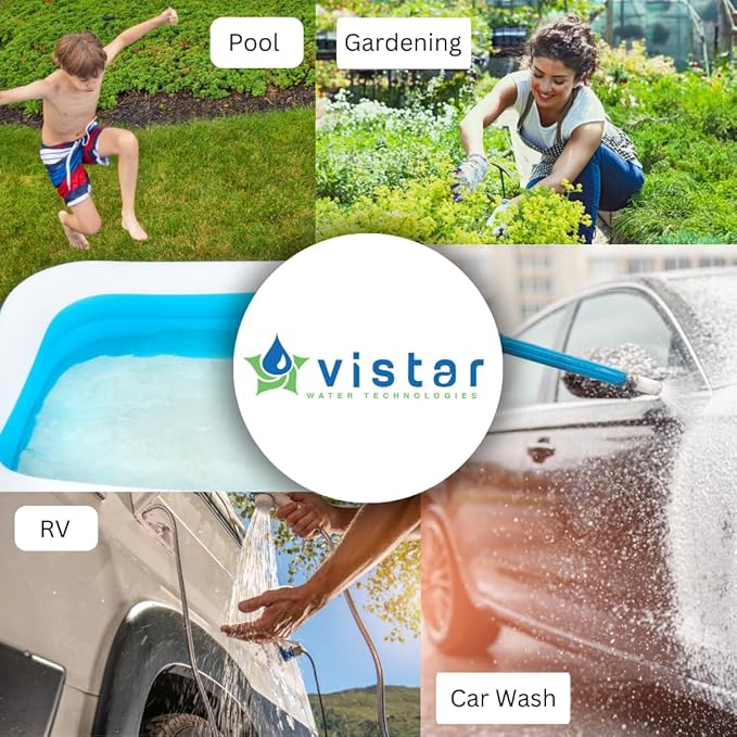 RV Water Filter & Hose Protector, Inline Water Filter Reduces Bad Taste, Odor, Chlorine & Sediment, Ideal for RVs, Campers, Travel Trailers, Boats, American Owned Company