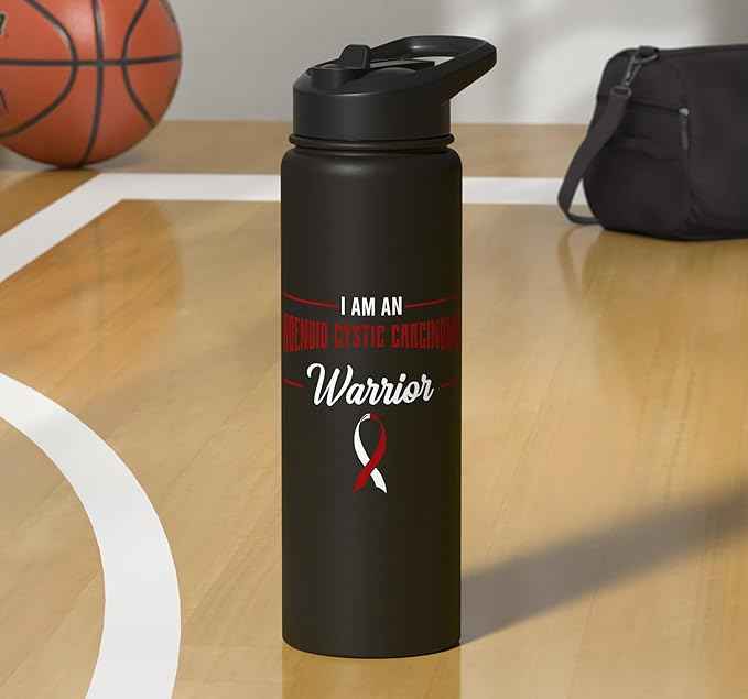 I Am A Warrior Adenoid Cystic Carcinoma ACC Adenoidcystic Stainless Steel Insulated Water Bottle
