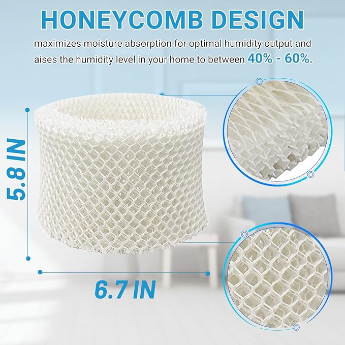 Lemige 6 Pack HC888 Series Filters C Compatible with HC-888, HC-888N, HC-888, HC-888N, HCM-890, HEV-320 Series, Compatible with Duracraft DCM-200, DH-890
