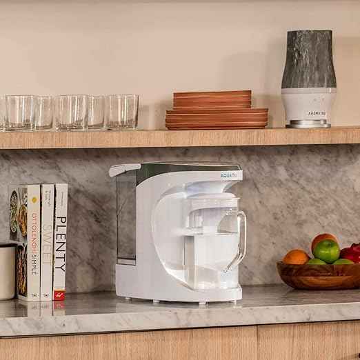AquaTru Carafe Smart Alkaline Countertop Water Purifier | App-Connected 4-Stage Reverse Osmosis System with Glass Carafe Removes Forever Chemicals, Lead & Fluoride | Adds Minerals | No Plumbing