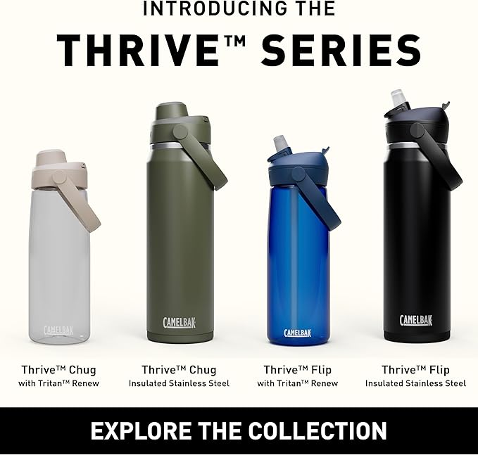 CamelBak Thrive Chug Insulated Stainless Steel Water Bottle Yellow Bloom, 20oz