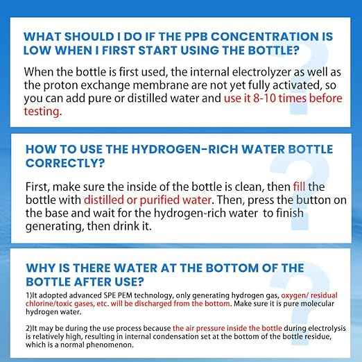 Hydrogen Water Bottle Generator - Up to 5000PPB High Concentration, SPE & PEM Tech for Pure Hydrogen, Portable Rechargeable Ionizer for Travel & Home, Healthy Antioxidant Gift