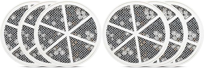 Crystal Quest Bath Ball Replacement Cartridge – Removes Chlorine, PFAS & Odors – Easy-to-Install Water Filter – Eco-Friendly, Durable & Skin-Safe – Built in the USA [6 Pack] - AquaVibe
