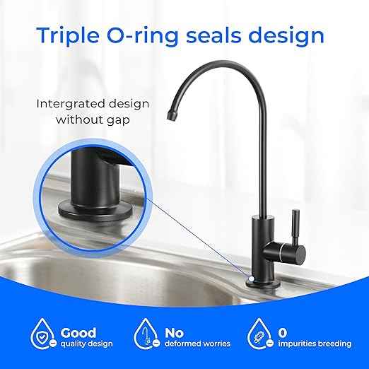 Waterdrop G2P600 Reverse Osmosis System with Filtered Water Faucet, 600 GPD Reverse Osmosis Water Filter, 7 Stage Tankless RO Water Filter System, Under Sink RO System, Bundle