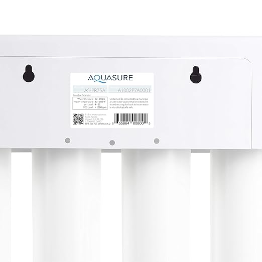 Aquasure Whole House 48,000 Grain Water Softener with 12 GPM UV Water Sterilizer System - Triple Purpose Pre-Filter - 75 GPD RO System Bundle