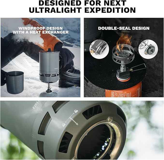 Fire-Maple Petrel Quickboil Pro Ultralight Cooking System – Compact & Fast-Boiling Backpacking Stove Pot Set, Ideal for Hiking, Solo Camping, Travelling, Hunting Trips | Petrel Quickboil Pro System