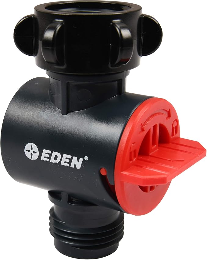 Eden 20138 Inline Water Filter for Garden Hoses and Tools - Anti-Rust, 50 Mesh Stainless Steel Screen, Easy Install, High Flow 11 GPM, Max Pressure 120 PSI, Protects from Sediment