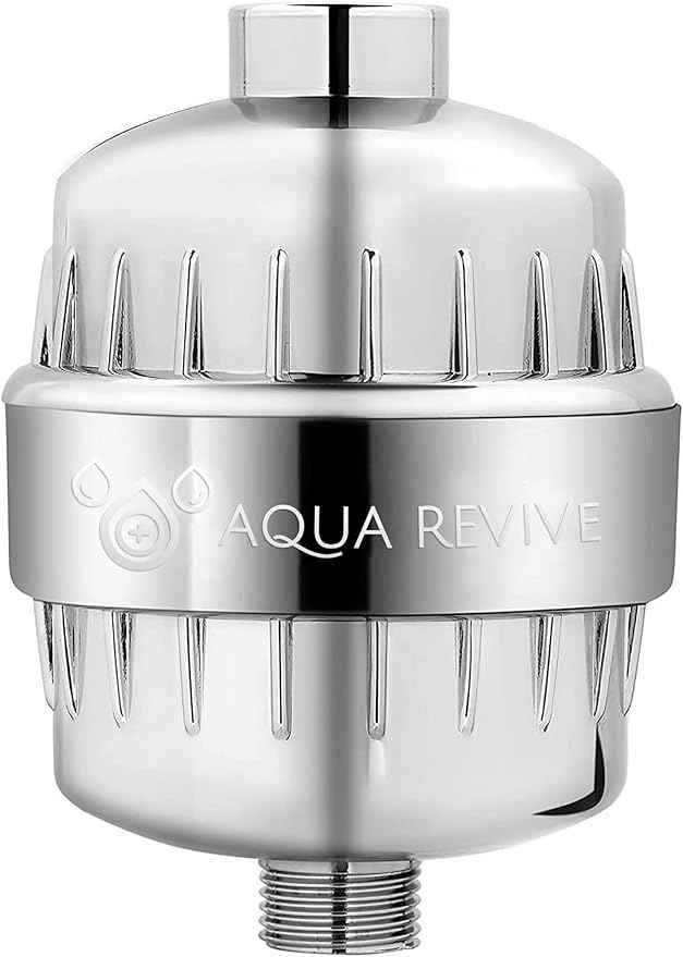 High Output Revitalizing Shower Filter - Reduces Dry Itchy Skin, Dandruff, Eczema, and Dramatically Improves The Condition of Your Skin, Hair and Nails - Chrome (SF100).
