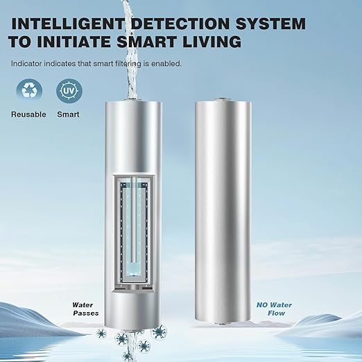 LED UV͎ Ultrąviolët Water Filter, Alloy Water Filteration for Under Sink Filter System and Reverse Osmosis System, Reduce Up to 99.9% of Baçtёria & Contaminant, Mercury-Free, 5000 Hours Life (1)