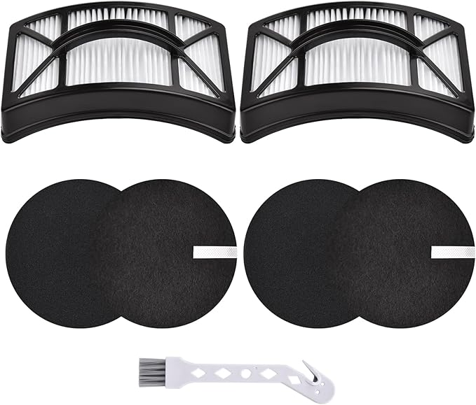 Filter Replacement for Bissell CleanView 2486, 2487, 2488, 2489, 24899, 2490, 2491, 2492, PowerClean 2494 Vacuum, Compare to Part # 1608225, 1604130, 1601972, 2 HEPA +2 Foam & Felt Filters - AquaVibe