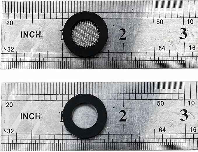 Voolan 4 Pack 3/4" Shower Head Filter Gasket + 4 Pack Rubber Washer, Creates A Seal to Prevent Leakage, for 1/2" Fixed Shower Head/Handheld Shower Hose