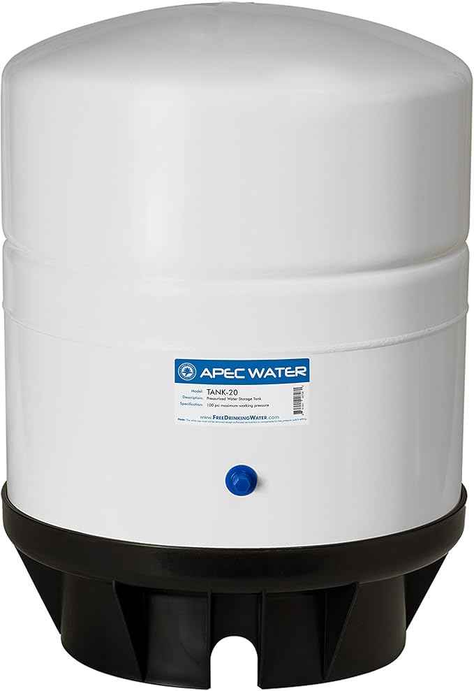 APEC TANK-20 20 Gallon Pre-pressurized Reverse Osmosis Water Storage Tank