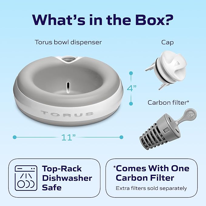 Premium Filtered Portable Dog Autofill Pet Water Dispenser [Upgraded 2026], 2L / 68oz, Noise-Free No Spill Water Bowl for Dogs, No Power Needed, Ideal for Medium & Large Pets