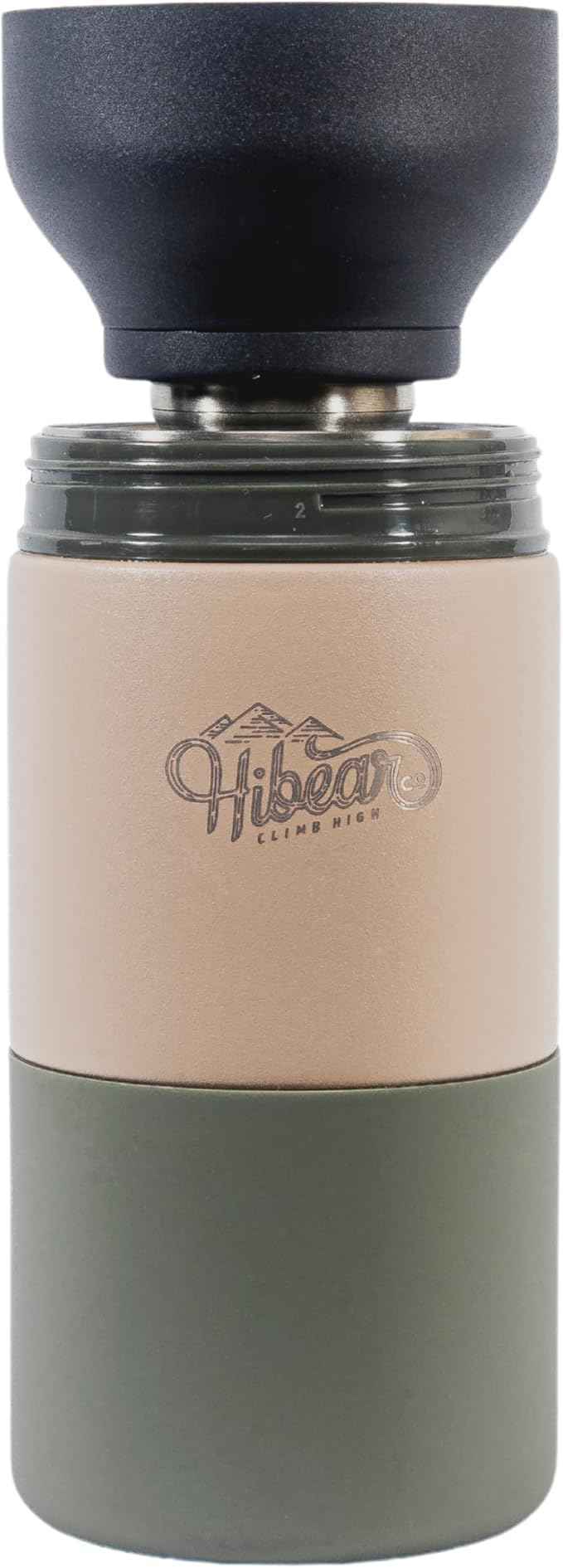 HIBEAR 32oz All-Day Adventure Flask - As Seen on Shark Tank - The Insulated Multi-Tool of Beverage Bottles - Craft Pourover, Cold Brew, Tea, Water Infusion, Wine Decanting, Hydration.