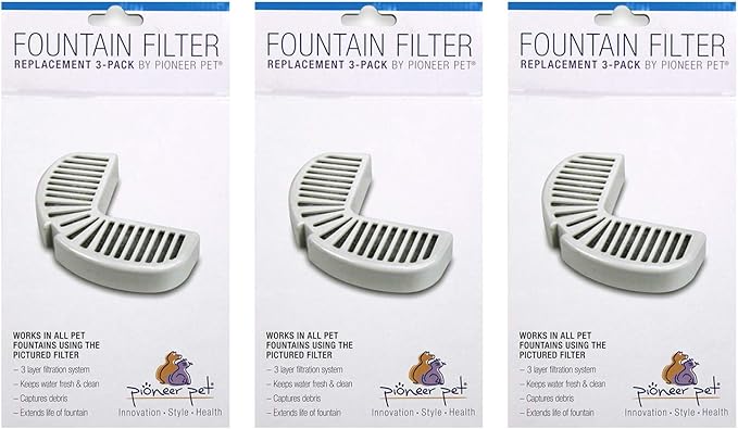 Pioneer Pet Big Max Raindrop Fountain Filters Combo Pack (9 Filters)