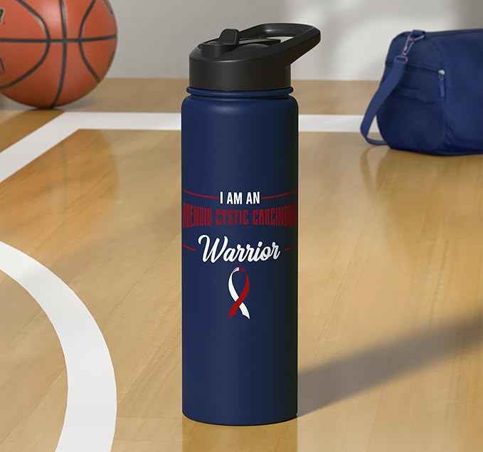 I Am A Warrior Adenoid Cystic Carcinoma ACC Adenoidcystic Stainless Steel Insulated Water Bottle