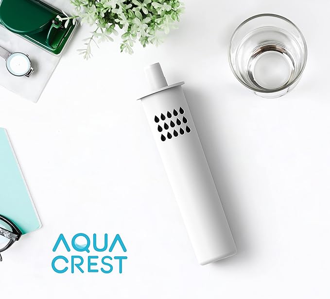 AQUACREST BB02 Bottle Water Filter, Replacement for Brita® Soft Squeeze Bottle Filter, 2 Count