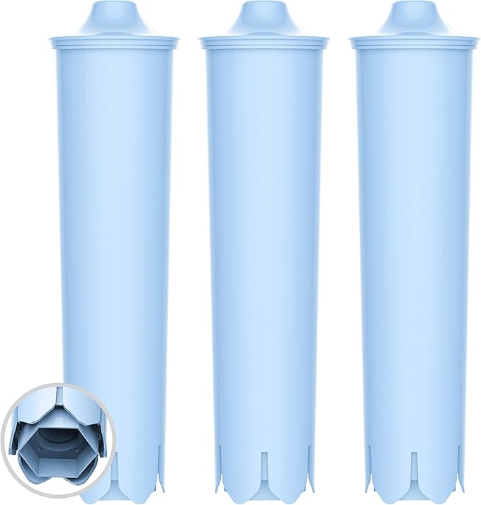 EcoAqua Replacement Water Filter, Replacement for Jura® Filter Clearyl/Claris Blue Capresso® Clearyl Coffee Machine Water Filter, TÜV SÜD Certified, Pack of 3 - AquaVibe
