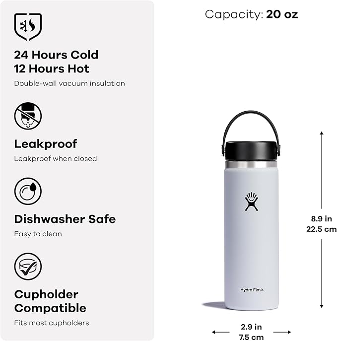Wide Mouth 20 oz by Hydro Flask