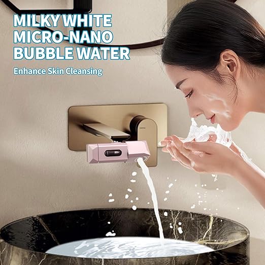 Skincare Filter,Water Filter for Sink Faucet for Skin Care,Bathroom Sink Filter,Micro Nano Water Face Washer,Gift for Women