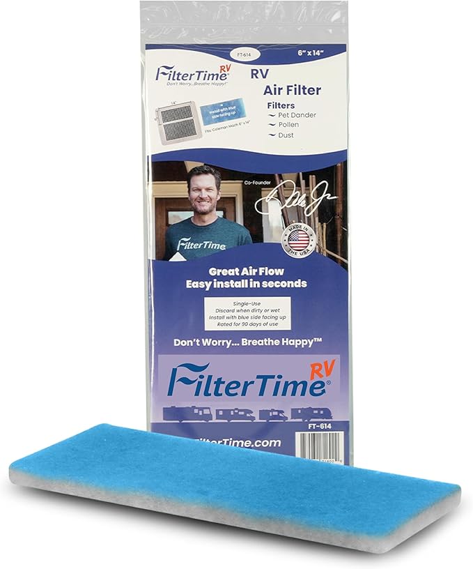 RV FT-614 RV Air Filter 6”x14” AC Filter Replacement for specific Coleman Mach with a 6