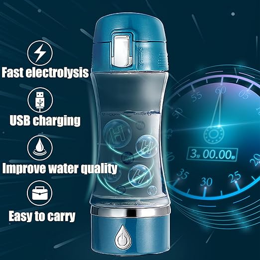 Electrolyzed Water Machine for Home Office Travel,Portable Rechargeable Hydrogen Water Generator,Alkaline Ionizer Generator,Purple