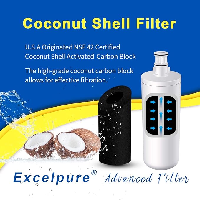 3US-AF01 Under Sink Water Filter Replacement for Filtrete Standard 3US-AF01 3US-AS01 Whirlpool WHCF-SRC WHCF-SUFC WHCF-SUF 3PACK