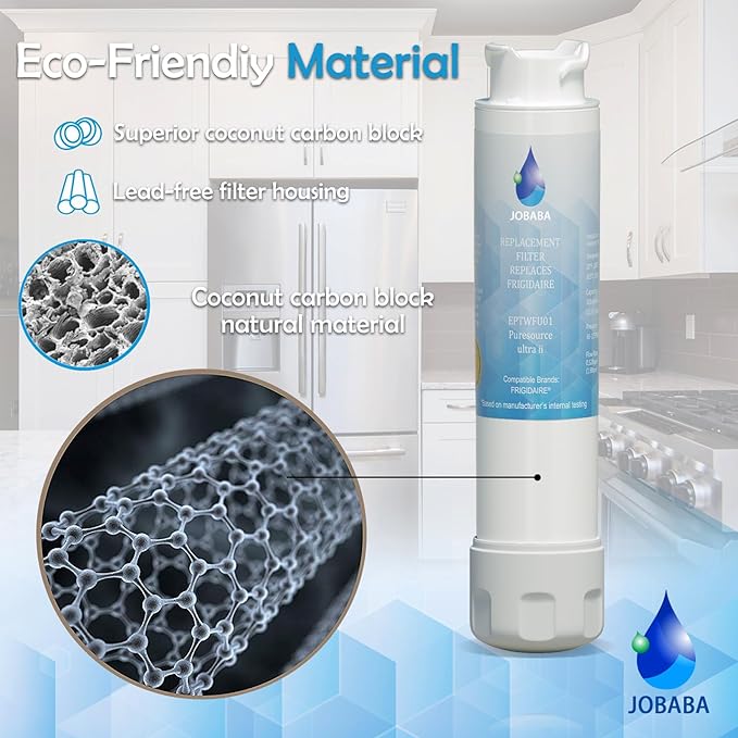 EPTWFU01 Water Filter Replacement, Compatible with Frigidaire EPTWFU01, Pure Source Ultra II, EWF02, 3 Pack - AquaVibe