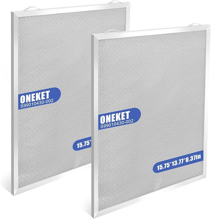 S99010430-002 Range Hood Filter 15-3/4" x 13-7/8" x 3/8"(2-Pack,5-Layer Aluminum Filter)4512880 Compatible with B.roan,N.utone,HPF30 Range Hood Filters - AquaVibe