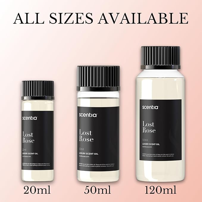 Hotel Diffuser Oil Inspired by Fairmont Hotel Scent - 20 mL 0.67 fl oz - Fragrance Oil Blend Rose, Oud Wood & Clove Notes for Aromatherapy Diffusers and Humidifiers - Lost Rose