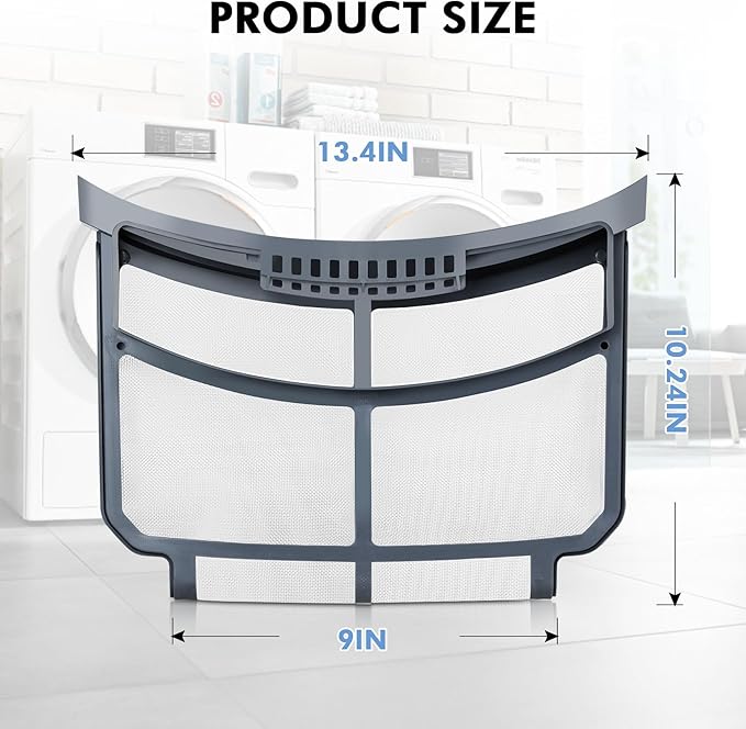 WE16X32537 Dryer Lint Filter Replacement, Compatible with GE General Electric Clothes Dryers, Replaces WE16X29597 AP7205579 Lint Trap Screen - AquaVibe