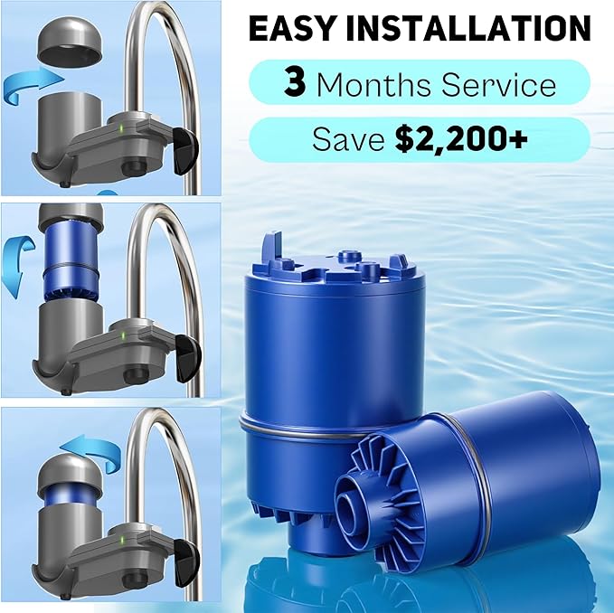 Faucet Water Filter Replacement for Pur and PUR PLUS Mounted Water Filter System RF-9999 RF-3375 FM-2500V FM-3700 FM-3400B etc| Ensure Clean Tap Water 6 Pack by TOMOON