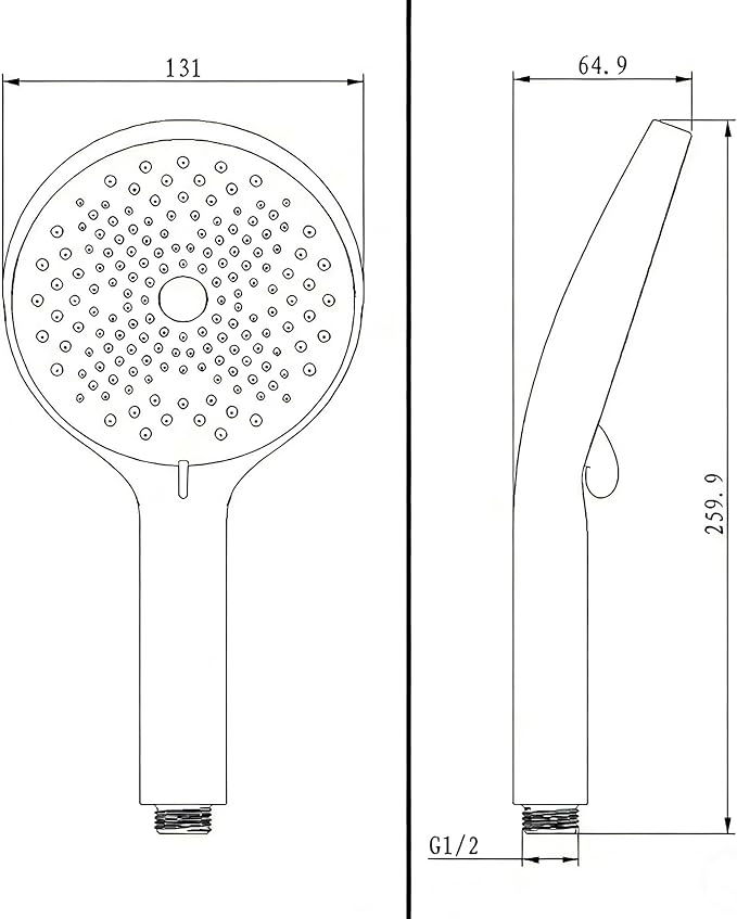 Filtered Shower Head with Handheld - High Pressure Hand Held Shower Head | Hard Water Softener, 3 Spray Modes, Adjustable Angle, Removable Filter & Included Hose